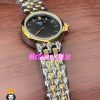 ساعت تیسوت زنانه کوارتز دو رنگ طلایی صفحه مشکی 021000 TISSOT Lovely