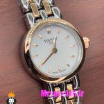 ساعت تیسوت زنانه کوارتز دو رنگ رزگلد صفحه سفید 020999 TISSOT Lovely