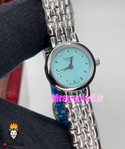 ساعت تیسوت زنانه کوارتز استیل نقره ای صفحه تیفانی 021002 TISSOT Lovely