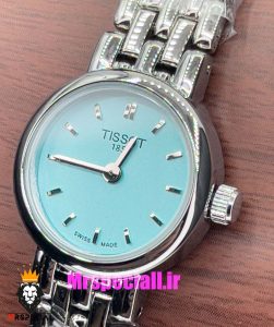 ساعت تیسوت زنانه کوارتز استیل نقره ای صفحه تیفانی 021002 TISSOT Lovely