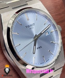 ساعت تیسوت مدل پی ار ایکس مردانه کوارتز استیل صفحه ابی 020796 TISSOT PRX