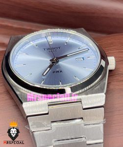 ساعت تیسوت مدل پی ار ایکس مردانه کوارتز استیل صفحه ابی 020796 TISSOT PRX