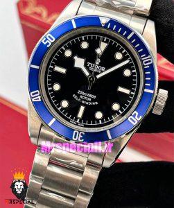 ساعت تودور مردانه اتوماتیک بند استیل صفحه مشکی 021017 TUDOR BLACK BAY