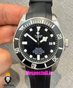 ساعت تودور مردانه اتوماتیک بند رابر صفحه مشکی 021487 TUDOR BLACK BAY