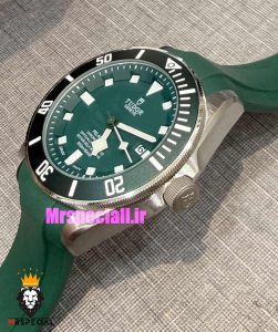 ساعت تودور مردانه اتوماتیک بند رابر سبز صفحه سبز 021488 TUDOR BLACK BAY 