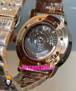 ساعت مردانه واشرون کنستانتین اتوماتیک رزگلد صفحه مشکی Vacheron Constantin 021448