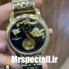 ساعت واشرون کنستانتین مدل دراگون مردانه اتوماتیک طلایی حکاکی کیفیت مستر Vacheron Constantin dragon 020791