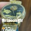 ساعت واشرون کنستانتین مدل دراگون مردانه اتوماتیک طلایی حکاکی کیفیت مستر Vacheron Constantin dragon 020791