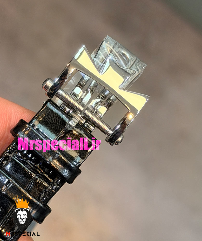 ساعت واشرون کنستانتین مردانه اتوماتیک صفحه مشکی Vacheron Constantin Overseas 021707