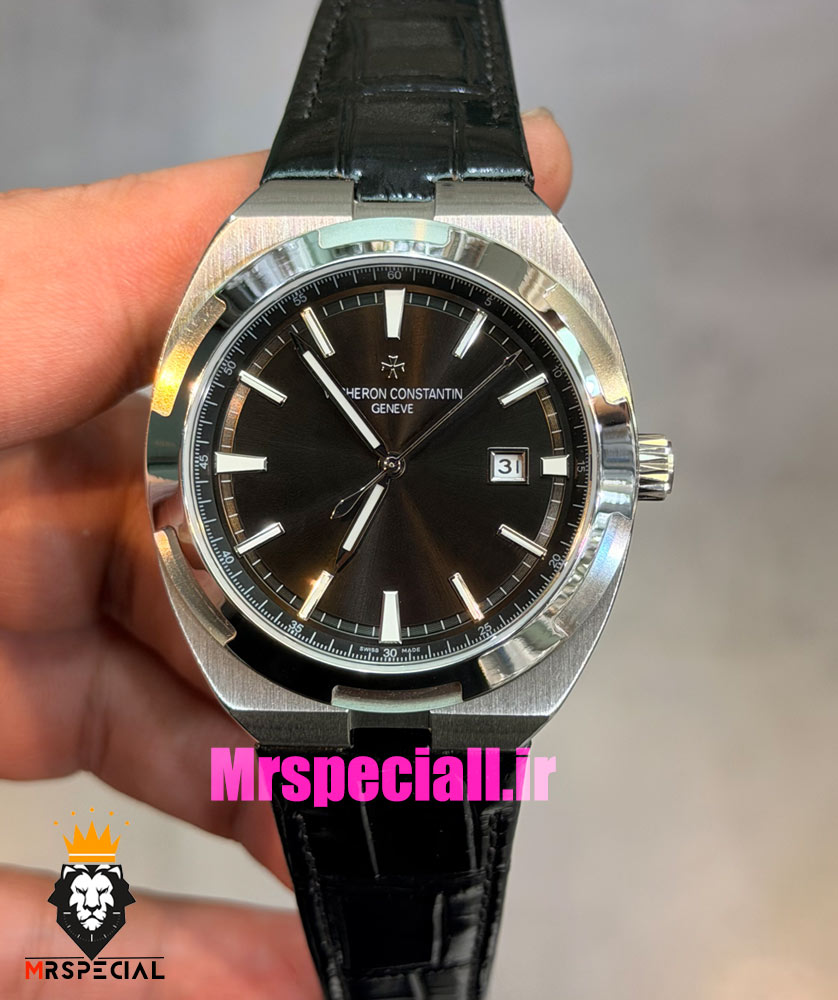 ساعت واشرون کنستانتین مردانه اتوماتیک صفحه مشکی Vacheron Constantin Overseas 021707