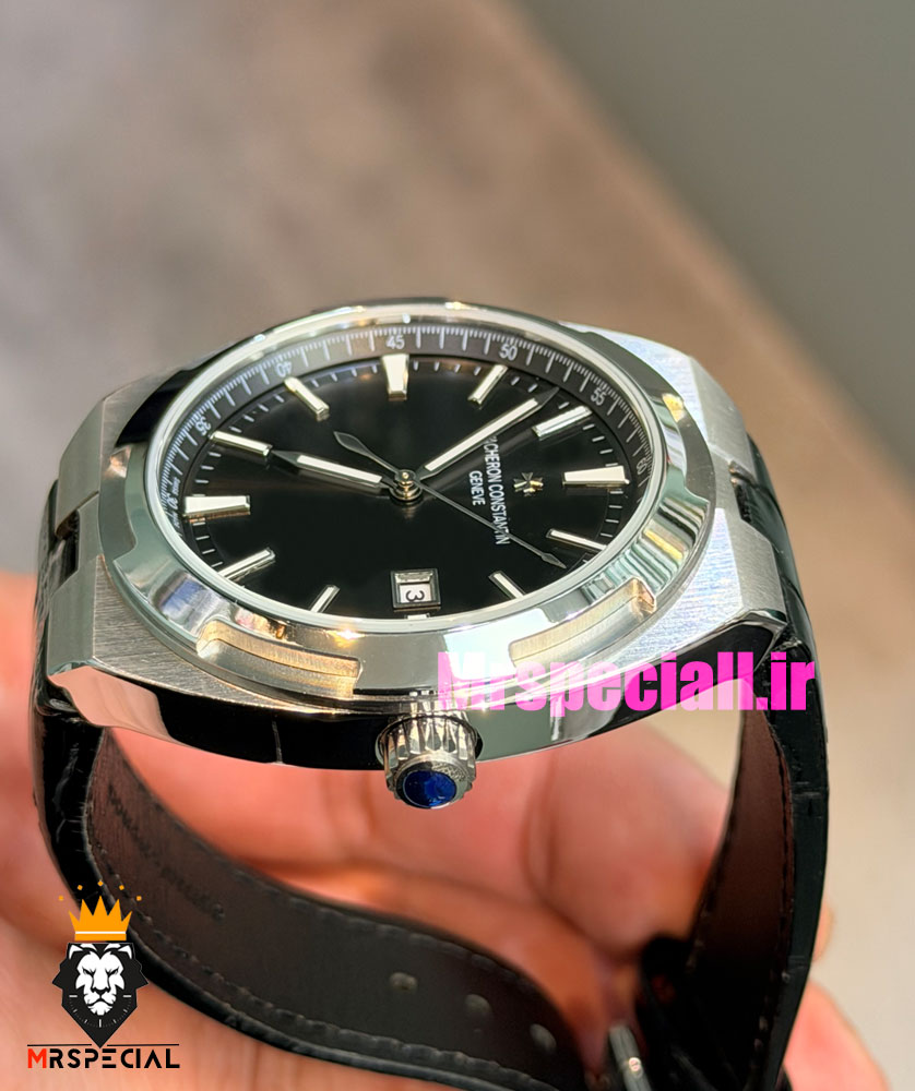 ساعت واشرون کنستانتین مردانه اتوماتیک صفحه مشکی Vacheron Constantin Overseas 021707