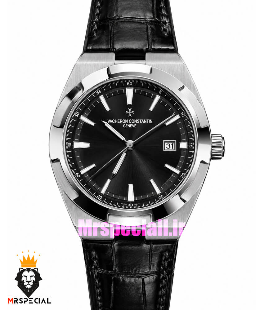 ساعت واشرون کنستانتین مردانه اتوماتیک صفحه مشکی Vacheron Constantin Overseas 021707