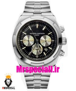 ساعت واشرون کنستانتین مردانه اتوماتیک صفحه مشکی Vacheron Constantin 021554