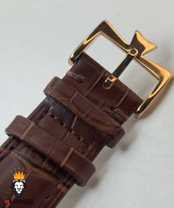 معرفی ساعت مردانه واشرون کنستانتین اتوماتیک رزگلد بند چرم صفحه سفید Vacheron Constantin 021335