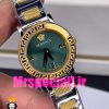 ساعت ورساچه زنانه کوارتز دورنگ طلایی صفحه سبز 020845 VERSACE