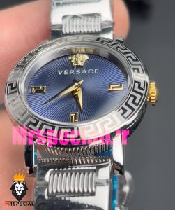 ساعت ورساچه زنانه کوارتز استیل صفحه ابی 020849 VERSACE