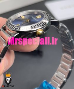 ساعت ورساچه زنانه کوارتز استیل صفحه ابی 020849 VERSACE