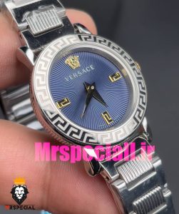ساعت ورساچه زنانه کوارتز استیل صفحه ابی 020849 VERSACE