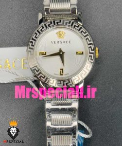 ساعت ورساچه زنانه کوارتز استیل صفحه سفید 020849 VERSACE