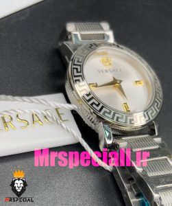 ساعت ورساچه زنانه کوارتز استیل صفحه سفید 020849 VERSACE