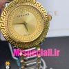 ساعت ورساچه زنانه کوارتز دورنگ طلایی صفحه طلایی 020853 VERSACE