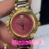 ساعت ورساچه زنانه کوارتز دورنگ طلایی صفحه قرمز 020852 VERSACE