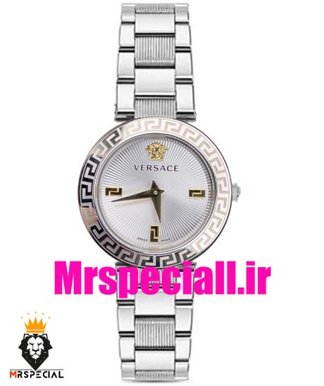 ساعت ورساچه زنانه کوارتز استیل صفحه سفید 020849 VERSACE