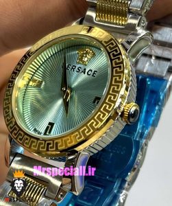 ساعت ورساچه زنانه کوارتز دورنگ طلایی صفحه تیفانی 021353 VERSACE 