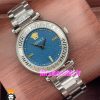 ساعت ورساچه زنانه کوارتز استیل صفحه ابی 021037 VERSACE
