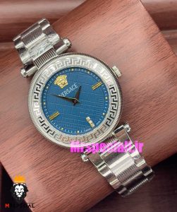 ساعت ورساچه زنانه کوارتز استیل صفحه ابی 021037 VERSACE 