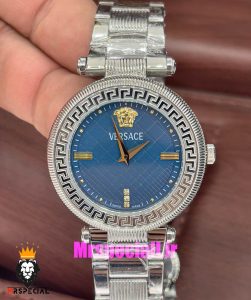 ساعت ورساچه زنانه کوارتز استیل صفحه ابی 021037 VERSACE 