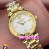 ساعت ورساچه زنانه کوارتز طلایی صفحه سفید 021038 VERSACE