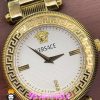 ساعت ورساچه زنانه کوارتز طلایی صفحه سفید 021038 VERSACE