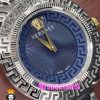 ساعت ورساچه زنانه کوارتز استیل صفحه ابی 021034 VERSACE