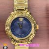 ساعت ورساچه زنانه کوارتز طلایی صفحه ابی 021033 VERSACE