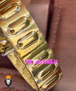 ساعت ورساچه زنانه کوارتز طلایی صفحه ابی 021033 VERSACE 