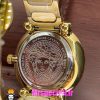ساعت ورساچه زنانه کوارتز طلایی صفحه ابی 021033 VERSACE