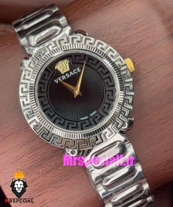 ساعت ورساچه زنانه کوارتز استیل صفحه مشکی 021035 VERSACE 