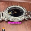 ساعت ورساچه زنانه کوارتز استیل صفحه مشکی 021035 VERSACE