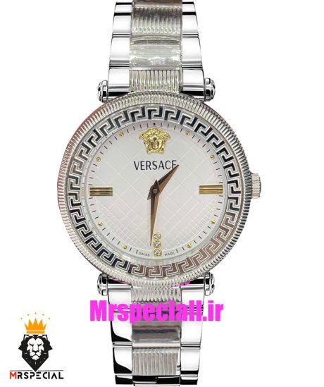 ساعت ورساچه زنانه کوارتز استیل صفحه سفید 021036 VERSACE