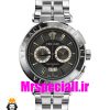 ساعت مچی مردانه ورساچه کوارتز کرنوگراف استیل صفحه مشکی Versace 0851