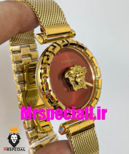 ساعت مچی زنانه ورساچه طلایی بند حصیری 020665 VERSACE