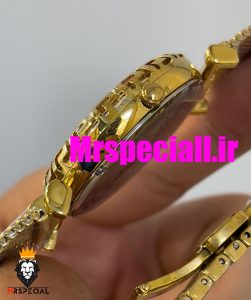 ساعت مچی زنانه ورساچه طلایی بند حصیری 020665 VERSACE