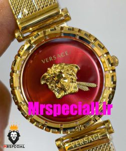 ساعت مچی زنانه ورساچه طلایی بند حصیری 020665 VERSACE