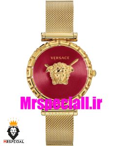 ساعت مچی زنانه ورساچه طلایی بند حصیری 020665 VERSACE