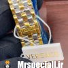 ساعت مچی زنانه ورساچه کوارتز دورنگ طلایی صفحه سبز 0863 VERSACE