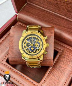 ساعت مچی مردانه بولگاری کرنوگراف طلایی BVLGARI 2362